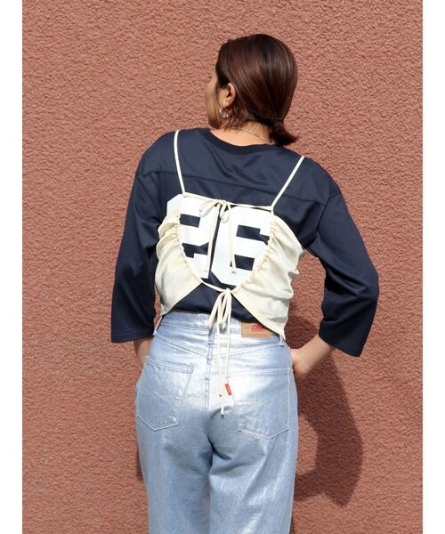 Ungrid(アングリッド)の「レースコンビサテンキャミ(キャミソール・レディース・ブラック/ブルー/オフホワイト・FREE)」の21枚目の写真