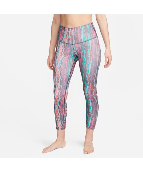 NIKE（ナイキ）の「NIKE/ナイキ W NY DF HR 7/8 TGHT NV+/ドライフィット 7/8レングス タイツ（タイツ/ストッキング・レディース・カラフル/ブラック・L/S/XS/M）」の2枚目の写真