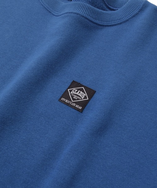 GLAZOS（グラソス）の「TC裏毛・クールバックロゴプリントトレーナー（スウェット・キッズ・グリーン系その他/ブルー/ベージュ/ブラック・140cm/150cm/160cm/170cm）」の14枚目の写真