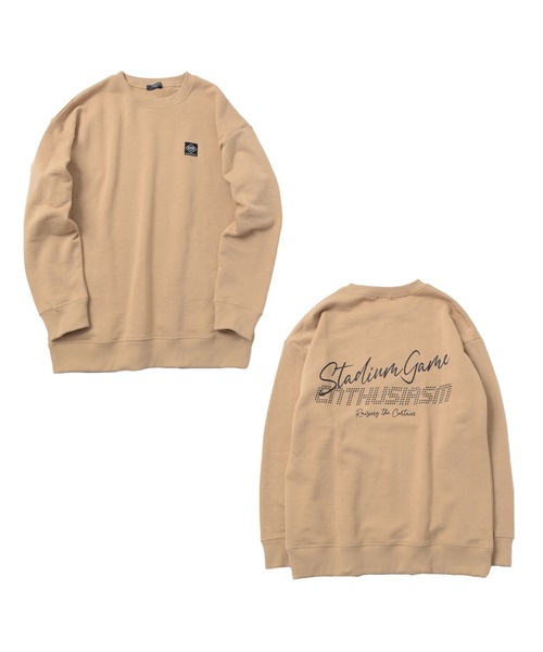 GLAZOS（グラソス）の「TC裏毛・クールバックロゴプリントトレーナー（スウェット・キッズ・グリーン系その他/ブルー/ベージュ/ブラック・140cm/150cm/160cm/170cm）」の18枚目の写真