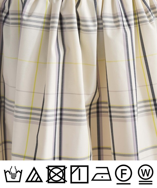 PICCIN（ピッチン）の「【WEB限定】リバーシブルチェック柄スカート（スカート・レディース・オフホワイト/ブラック・S/M/L）」の16枚目の写真