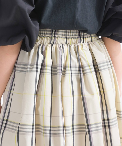 PICCIN（ピッチン）の「【WEB限定】リバーシブルチェック柄スカート（スカート・レディース・オフホワイト/ブラック・S/M/L）」の13枚目の写真