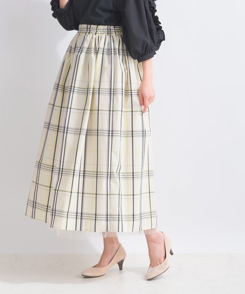 PICCIN（ピッチン）の「【WEB限定】リバーシブルチェック柄スカート（スカート・レディース・オフホワイト/ブラック・S/M/L）」の18枚目の写真