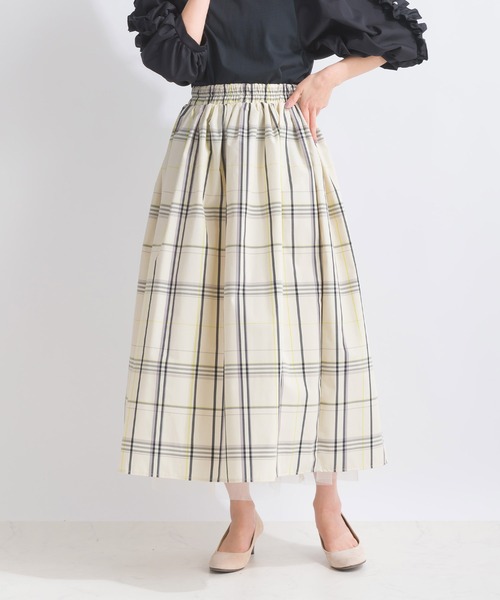 PICCIN（ピッチン）の「【WEB限定】リバーシブルチェック柄スカート（スカート・レディース・オフホワイト/ブラック・S/M/L）」の21枚目の写真