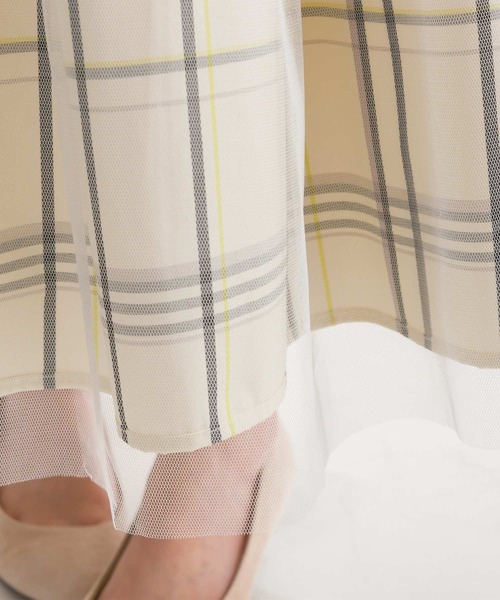 PICCIN（ピッチン）の「【WEB限定】リバーシブルチェック柄スカート（スカート・レディース・オフホワイト/ブラック・S/M/L）」の15枚目の写真