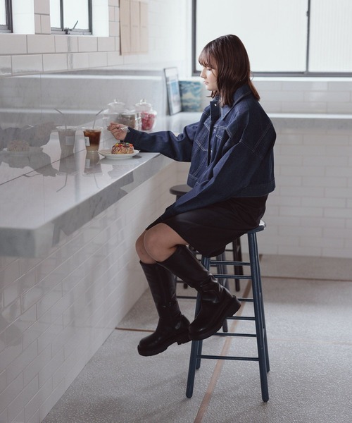 GLOBAL WORK(グローバルワーク)の「デニムセットアップ/AND YUA ANY/993237(セットアップ・キッズ・ブラック/ネイビー・150cm/160cm)」の11枚目の写真