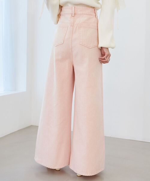 MAJESTIC LEGON（マジェスティックレゴン）の「タックワイドデニム（デニムパンツ・レディース・ピンク/ブラック/ブルー・MEDIUM/SMALL）」の15枚目の写真