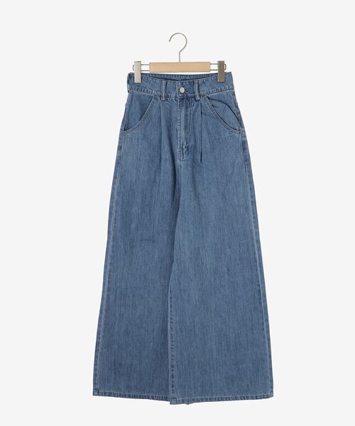 MAJESTIC LEGON（マジェスティックレゴン）の「タックワイドデニム（デニムパンツ・レディース・ピンク/ブラック/ブルー・MEDIUM/SMALL）」の13枚目の写真