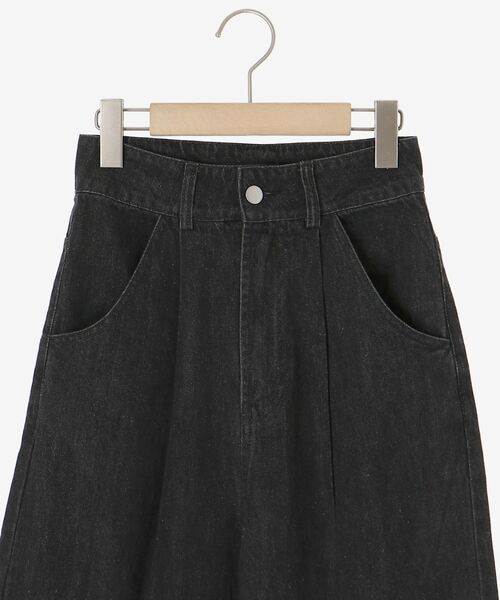 MAJESTIC LEGON（マジェスティックレゴン）の「タックワイドデニム（デニムパンツ・レディース・ピンク/ブラック/ブルー・MEDIUM/SMALL）」の10枚目の写真