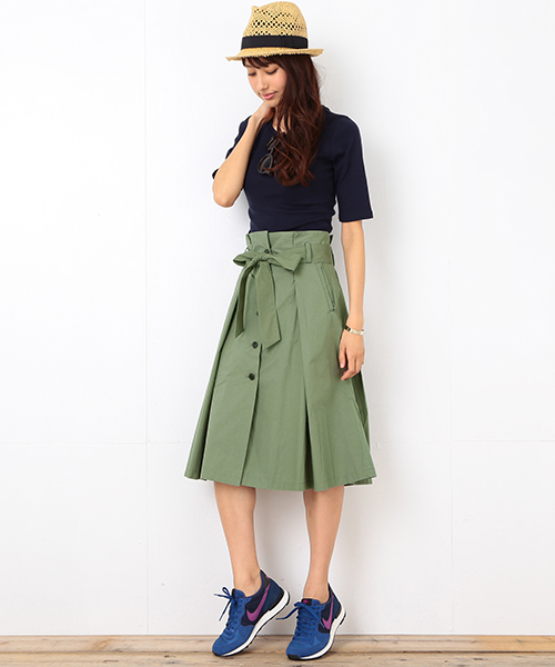 B:MING by BEAMS(ビーミングバイビームス)の「<InRed 9月号掲載>ビーミング by ビームス / テレコ5分袖TOPS(Tシャツ/カットソー・レディース・オフホワイト/ライトグレー/ネイビー・ONE SIZE)」の8枚目の写真