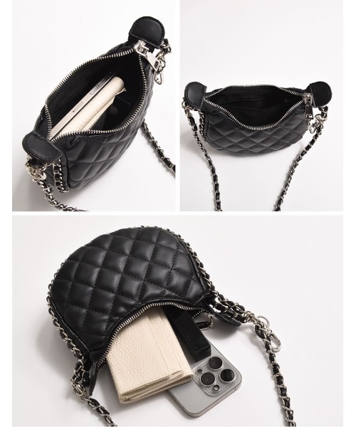 Re:EDIT（リエディ）の「[2024SS COLLECTION]キルトステッチショルダーバッグ（ショルダーバッグ・レディース・ブルー/ブラック/キャメル/ホワイト・FREE）」の7枚目の写真