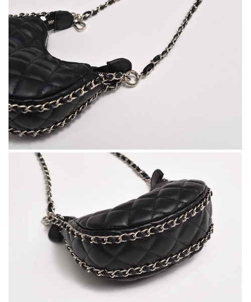 Re:EDIT（リエディ）の「[2024SS COLLECTION]キルトステッチショルダーバッグ（ショルダーバッグ・レディース・ブルー/ブラック/キャメル/ホワイト・FREE）」の8枚目の写真