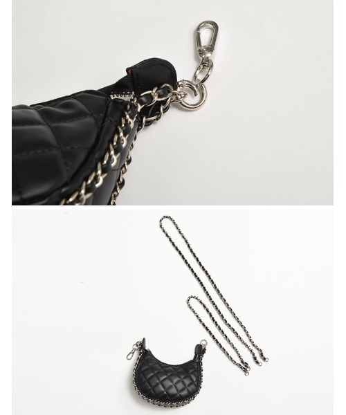 Re:EDIT（リエディ）の「[2024SS COLLECTION]キルトステッチショルダーバッグ（ショルダーバッグ・レディース・ブルー/ブラック/キャメル/ホワイト・FREE）」の9枚目の写真