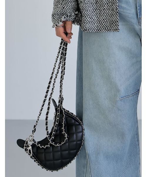 Re:EDIT（リエディ）の「[2024SS COLLECTION]キルトステッチショルダーバッグ（ショルダーバッグ・レディース・ブルー/ブラック/キャメル/ホワイト・FREE）」の17枚目の写真