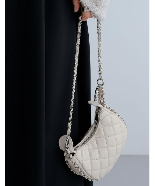 Re:EDIT（リエディ）の「[2024SS COLLECTION]キルトステッチショルダーバッグ（ショルダーバッグ・レディース・ブルー/ブラック/キャメル/ホワイト・FREE）」の22枚目の写真