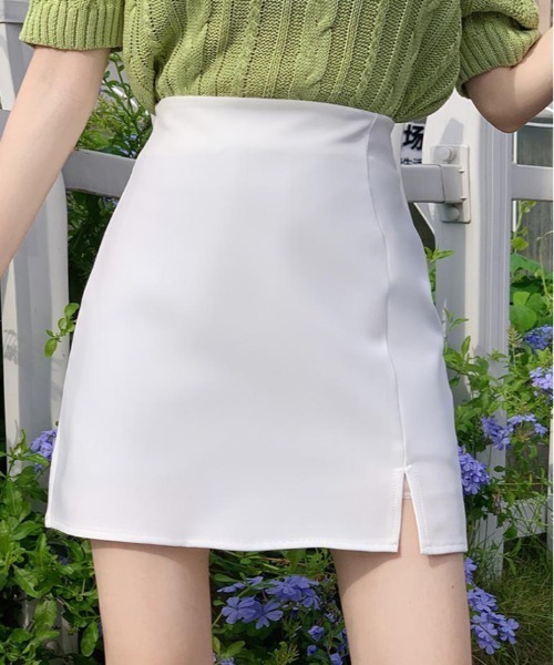 kirakiraShop(キラキラショップ)の「ハイウエスト ミニスカート(スカート・レディース・レッド系その他/ダークベージュ/ホワイト/ブラック/グリーン系その他/ピンク/イエロー/パープル・S/M/L/XL)」の15枚目の写真