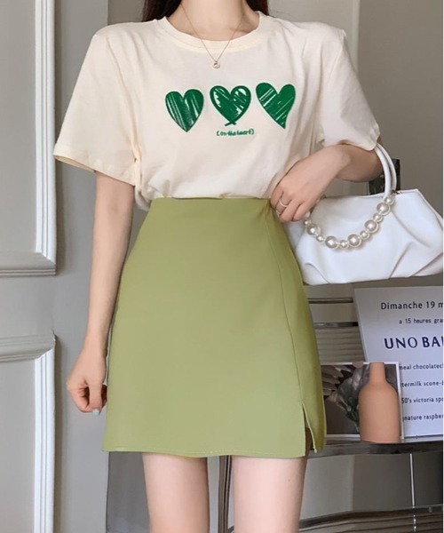 kirakiraShop(キラキラショップ)の「ハイウエスト ミニスカート(スカート・レディース・レッド系その他/ダークベージュ/ホワイト/ブラック/グリーン系その他/ピンク/イエロー/パープル・S/M/L/XL)」の21枚目の写真