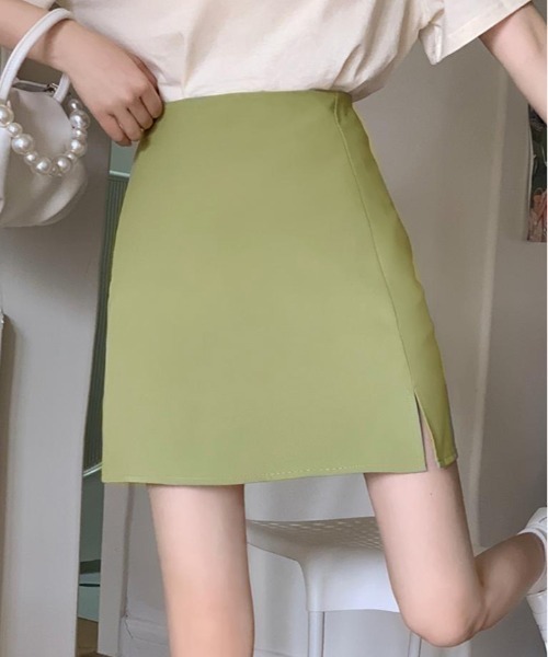 kirakiraShop(キラキラショップ)の「ハイウエスト ミニスカート(スカート・レディース・レッド系その他/ダークベージュ/ホワイト/ブラック/グリーン系その他/ピンク/イエロー/パープル・S/M/L/XL)」の22枚目の写真