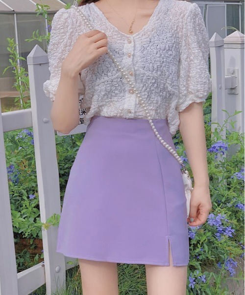 セール】ハイウエスト ミニスカート（スカート）｜kirakiraShop
