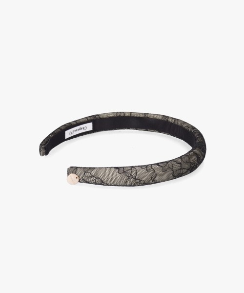 Chapeau d' O（シャポードオー）の「Chapeau d' O Lace Thin Headband / シャポードオー（カチューシャ・レディース・ブルー/ブラック/ホワイト・FREE）」の3枚目の写真