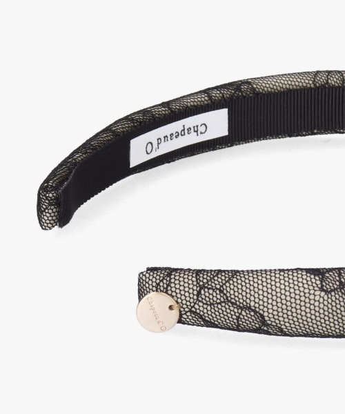 Chapeau d' O（シャポードオー）の「Chapeau d' O Lace Thin Headband / シャポードオー（カチューシャ・レディース・ブルー/ブラック/ホワイト・FREE）」の12枚目の写真