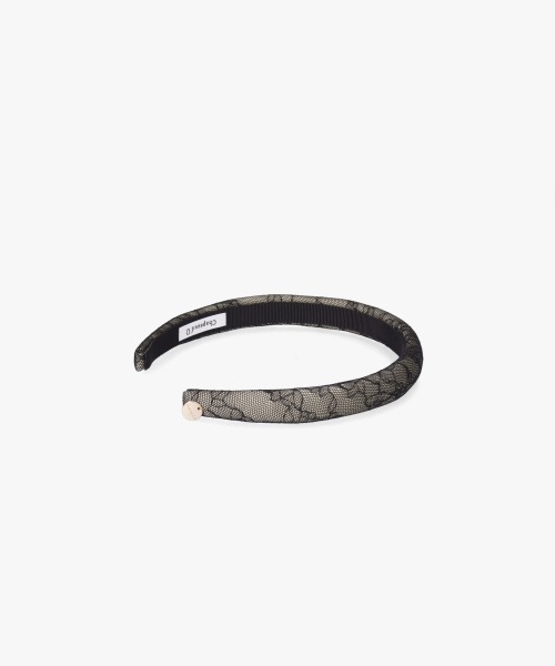 Chapeau d' O（シャポードオー）の「Chapeau d' O Lace Thin Headband / シャポードオー（カチューシャ・レディース・ブルー/ブラック/ホワイト・FREE）」の9枚目の写真