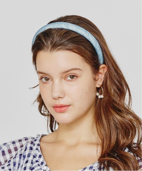 Chapeau d' O（シャポードオー）の「Chapeau d' O Lace Thin Headband / シャポードオー（カチューシャ・レディース・ブルー/ブラック/ホワイト・FREE）」の15枚目の写真