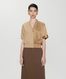 JNBY | V-neck Splice Re-work Cardigan(シャツ/ブラウス)