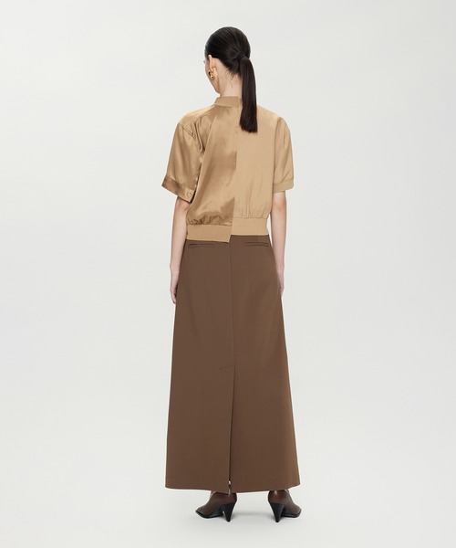 JNBY（ジェーエヌビーワイ）の「V-neck Splice Re-work Cardigan（シャツ/ブラウス・レディース・ブラック/ベージュ・36/38/40）」の16枚目の写真