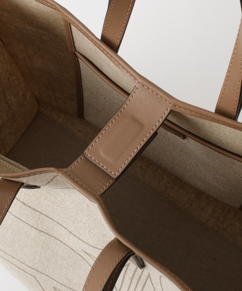 ROPE'（ロペ）の「Anna Tote Bag （アンナ トートバッグ）【A4対応】【メディア掲載】（トートバッグ・レディース・ブラック/ベージュ・FREE）」の10枚目の写真