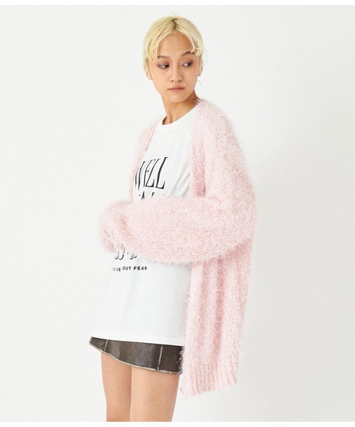 ANAP（アナップ）の「ファンシーヤーンラメニットカーディガン（カーディガン/ボレロ・レディース・ライトベージュ/ピンク/グレー/イエロー系その他・FREE）」の9枚目の写真