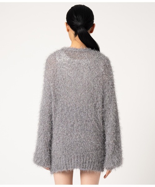 ANAP（アナップ）の「ファンシーヤーンラメニットカーディガン（カーディガン/ボレロ・レディース・ライトベージュ/ピンク/グレー/イエロー系その他・FREE）」の5枚目の写真