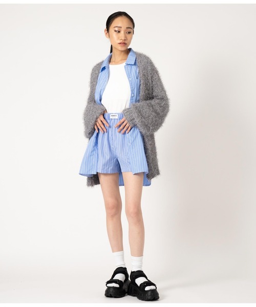 ANAP（アナップ）の「ファンシーヤーンラメニットカーディガン（カーディガン/ボレロ・レディース・ライトベージュ/ピンク/グレー/イエロー系その他・FREE）」の6枚目の写真