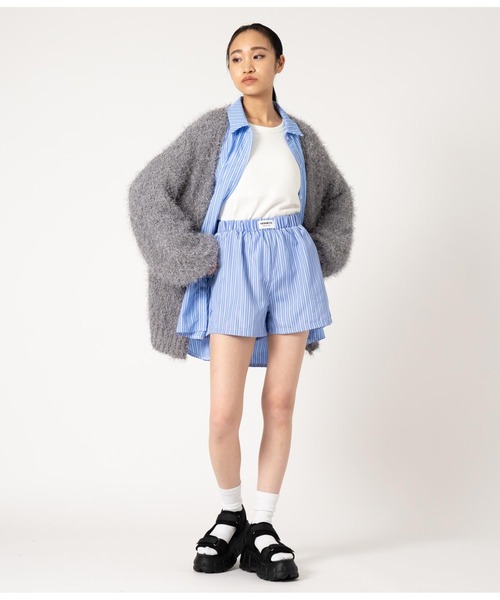 ANAP（アナップ）の「ファンシーヤーンラメニットカーディガン（カーディガン/ボレロ・レディース・ライトベージュ/ピンク/グレー/イエロー系その他・FREE）」の7枚目の写真