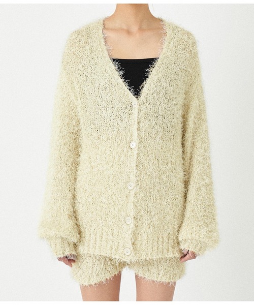 ANAP（アナップ）の「ファンシーヤーンラメニットカーディガン（カーディガン/ボレロ・レディース・ライトベージュ/ピンク/グレー/イエロー系その他・FREE）」の19枚目の写真