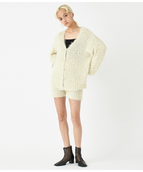 ANAP（アナップ）の「ファンシーヤーンラメニットカーディガン（カーディガン/ボレロ・レディース・ライトベージュ/ピンク/グレー/イエロー系その他・FREE）」の12枚目の写真