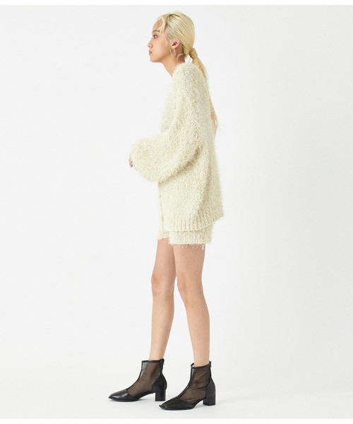 ANAP（アナップ）の「ファンシーヤーンラメニットカーディガン（カーディガン/ボレロ・レディース・ライトベージュ/ピンク/グレー/イエロー系その他・FREE）」の14枚目の写真