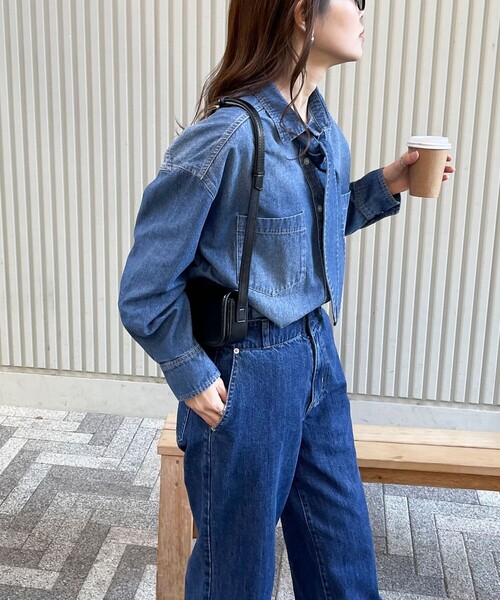 fredy emue（フレディエミュ）の「デニム2WAYボウタイシャツ（シャツ