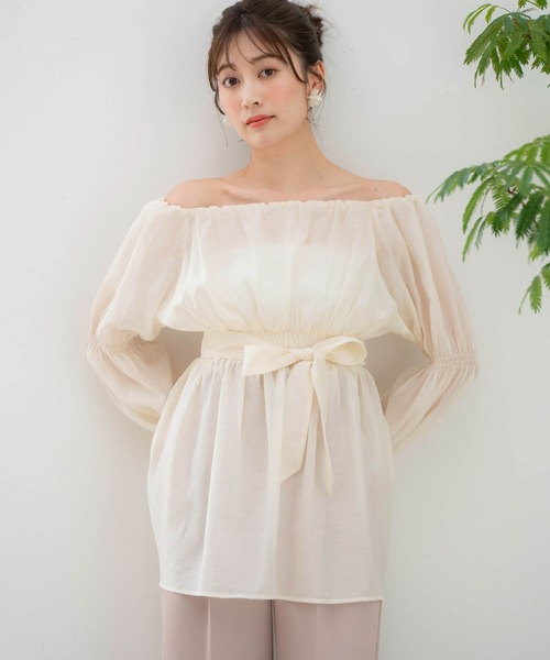 NOELA（ノエラ）の「ボリュームブラウス（シャツ/ブラウス・レディース・ブラック/ブラウン/オフホワイト・フリー）」の15枚目の写真