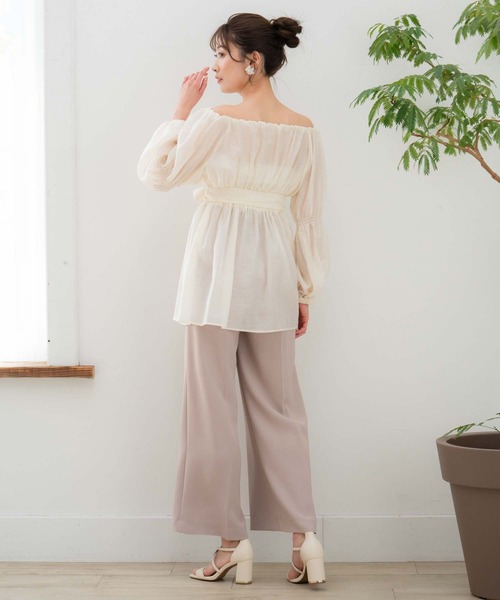 NOELA（ノエラ）の「ボリュームブラウス（シャツ/ブラウス・レディース・ブラック/ブラウン/オフホワイト・フリー）」の17枚目の写真