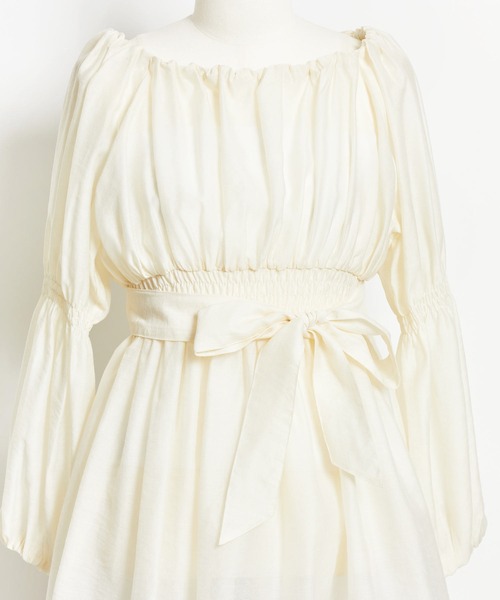 NOELA（ノエラ）の「ボリュームブラウス（シャツ/ブラウス・レディース・ブラック/ブラウン/オフホワイト・フリー）」の12枚目の写真