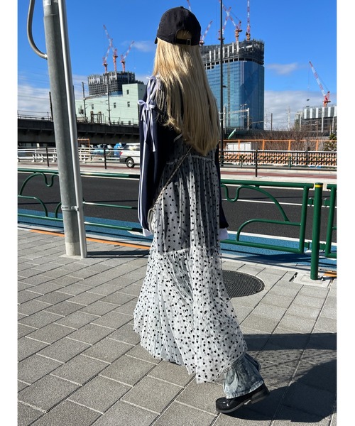 WC(ダブル シー)の「ハートチュールワンピース(ワンピース・レディース・ブラック/ホワイト・FREE)」の3枚目の写真
