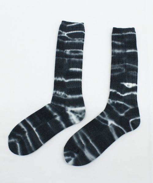 RNA（アールエヌエー）の「E4990 タイダイリブソックス（ソックス/靴下・レディース・スミクロ/オレンジ/ライム/ピンク・FREE）」の5枚目の写真