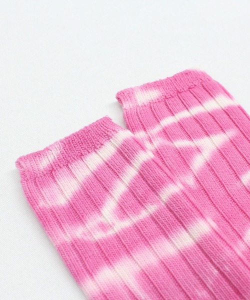 RNA（アールエヌエー）の「E4990 タイダイリブソックス（ソックス/靴下・レディース・スミクロ/オレンジ/ライム/ピンク・FREE）」の12枚目の写真