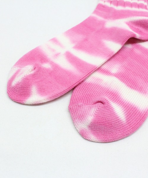 RNA（アールエヌエー）の「E4990 タイダイリブソックス（ソックス/靴下・レディース・スミクロ/オレンジ/ライム/ピンク・FREE）」の13枚目の写真