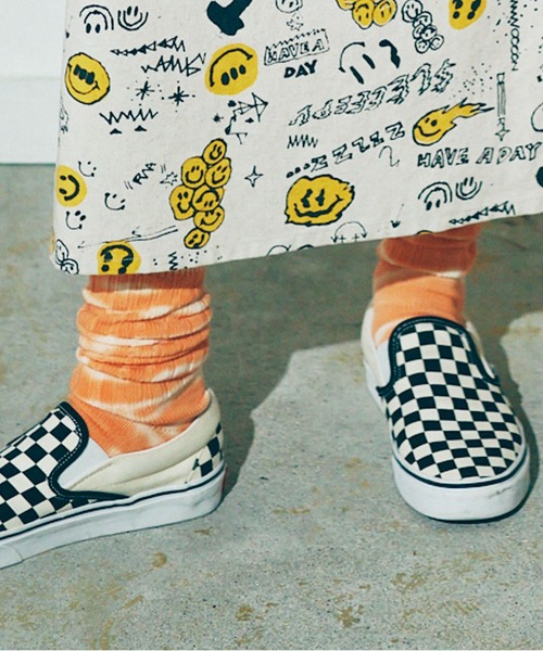 RNA（アールエヌエー）の「E4990 タイダイリブソックス（ソックス/靴下・レディース・スミクロ/オレンジ/ライム/ピンク・FREE）」の19枚目の写真