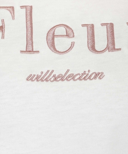 WILLSELECTION(ウィルセレクション)の「Fleur刺繍Tシャツ(Tシャツ/カットソー・レディース・ブラック/オフホワイト/ホワイト系その他・FREE)」の8枚目の写真