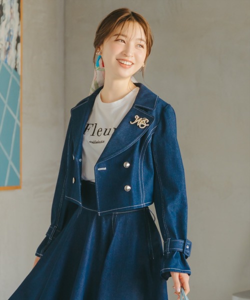 WILLSELECTION(ウィルセレクション)の「Fleur刺繍Tシャツ(Tシャツ/カットソー・レディース・ブラック/オフホワイト/ホワイト系その他・FREE)」の12枚目の写真