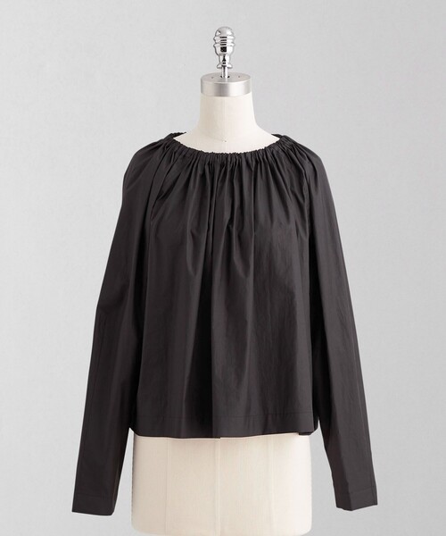 LOEFF（ロエフ）の「＜LOEFF＞タフタ ギャザー ボートネック