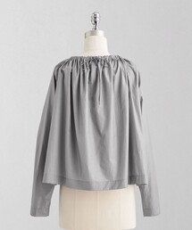 LOEFF ロエフ タフタ ギャザー ボウタイブラウス LOEFF（ロエフ）の「＜LOEFF＞タフタ ギャザー ボウタイブラウス